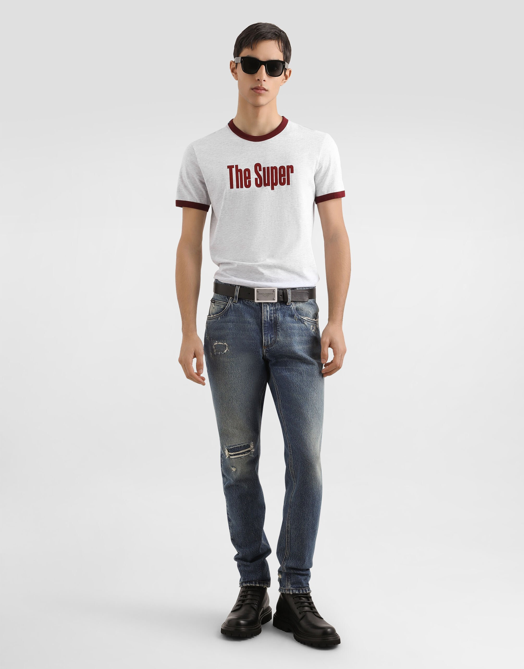 Regular cotton jeans - 4