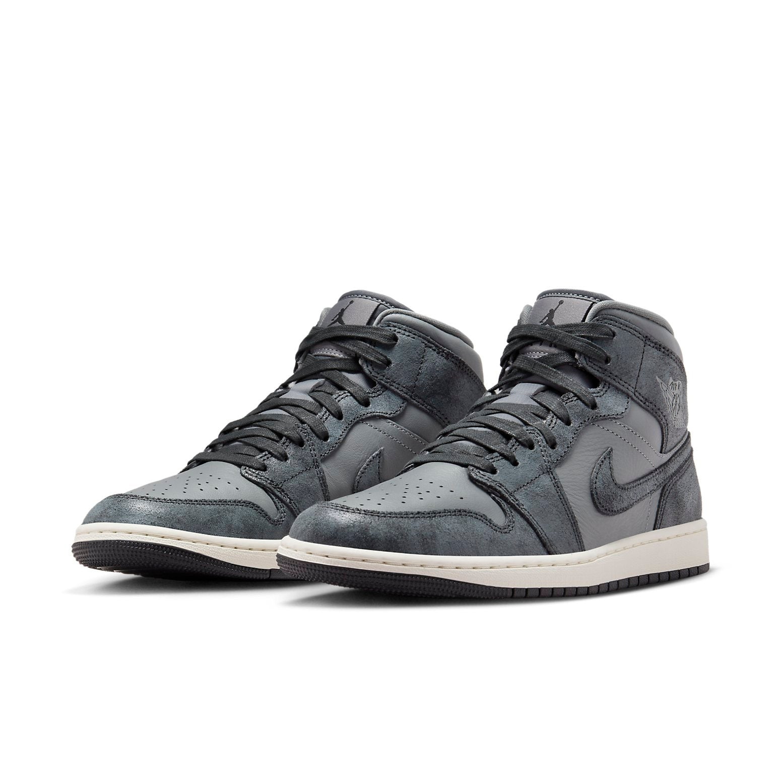 (WMNS) Air Jordan 1 Mid 'Distressed Smoke Grey' FJ3448-001 - 3