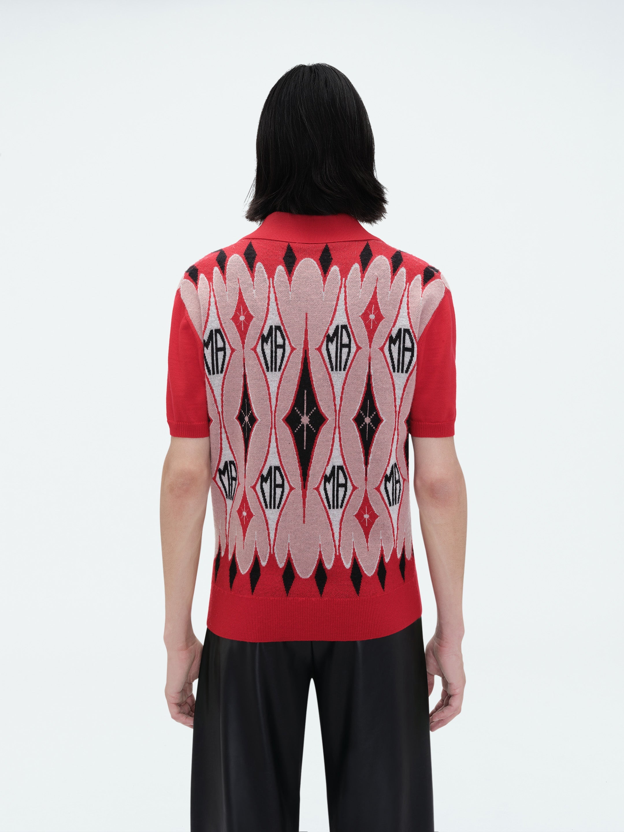 ARGYLE JACQUARD POLO - 4