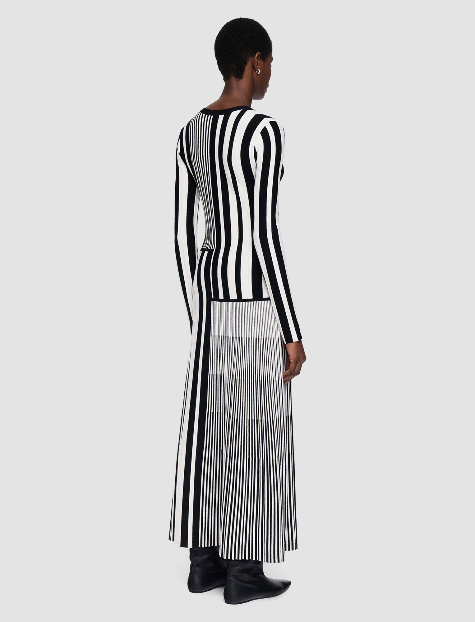 Stripes and Pleats Dress - 3