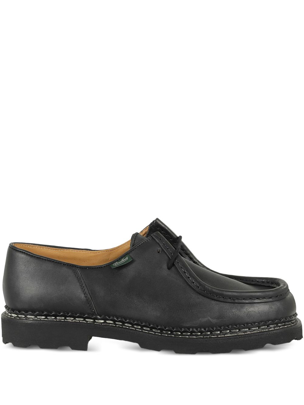 leather lace-up derby shoes - 1