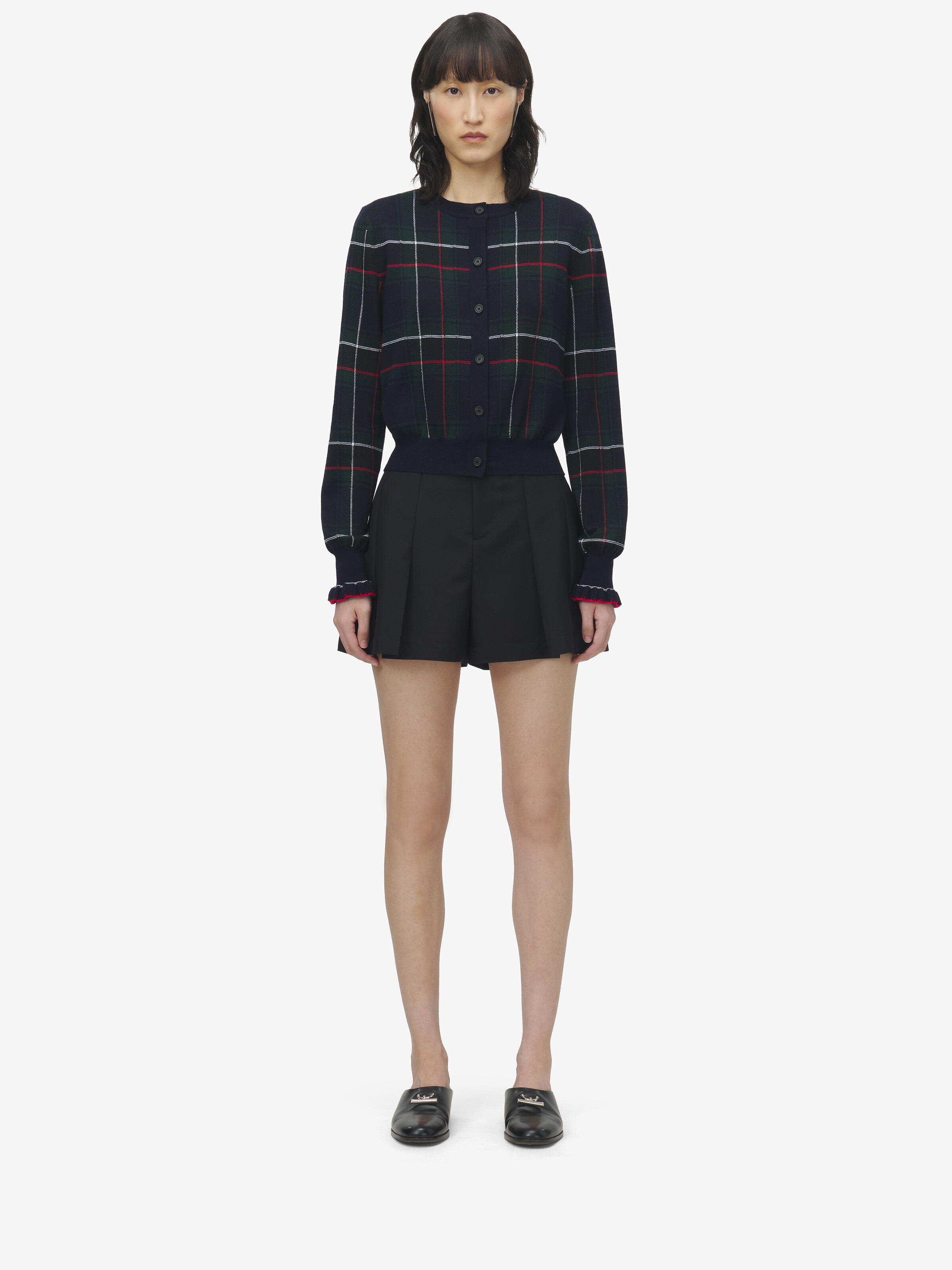 Wool Tartan Cardigan - 3