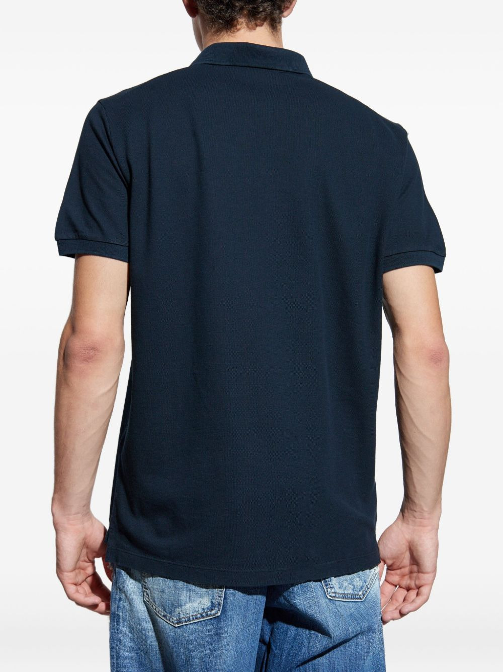 logo-print polo shirt - 4
