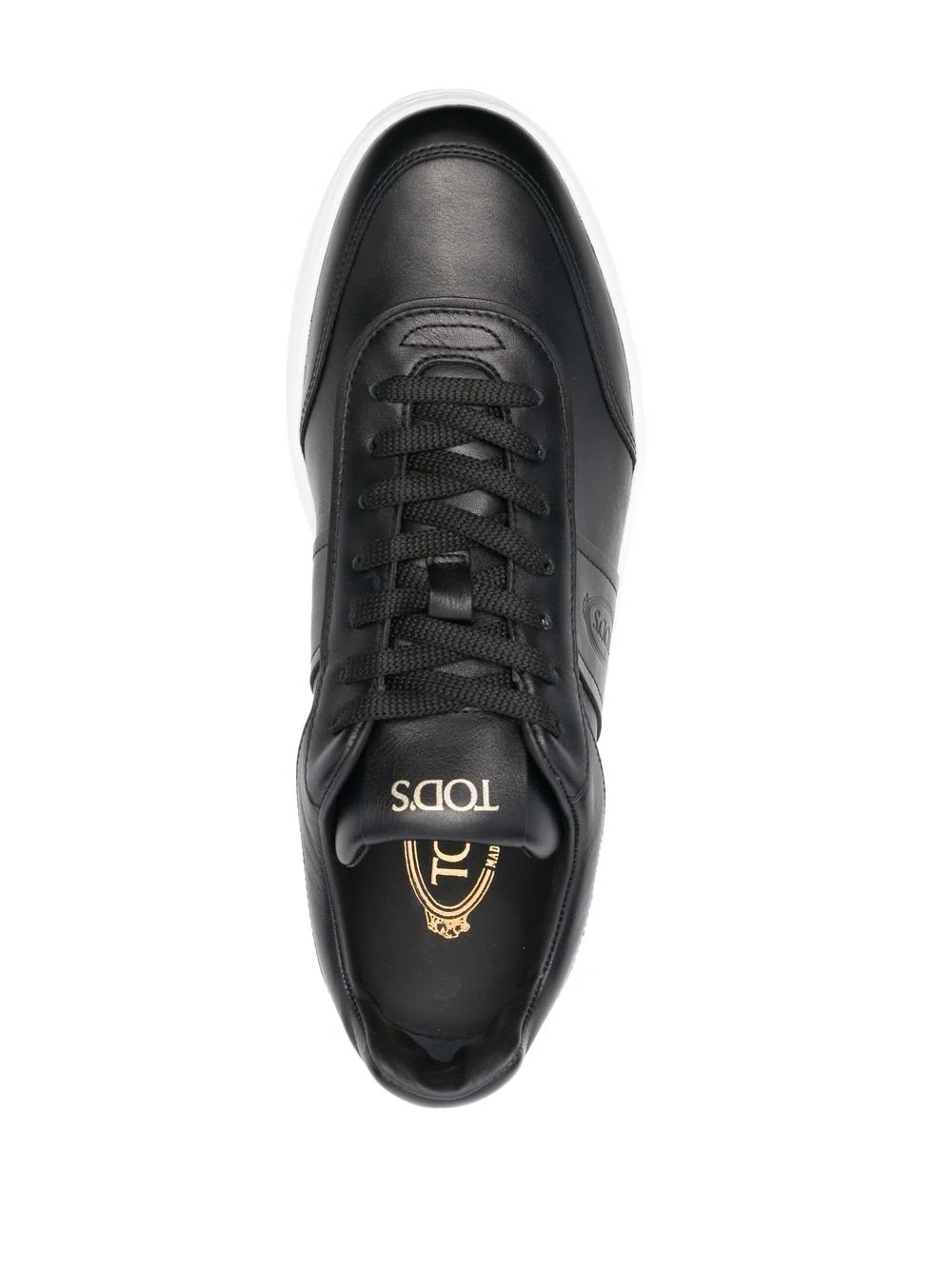 logo-embossed low-top sneakers - 4