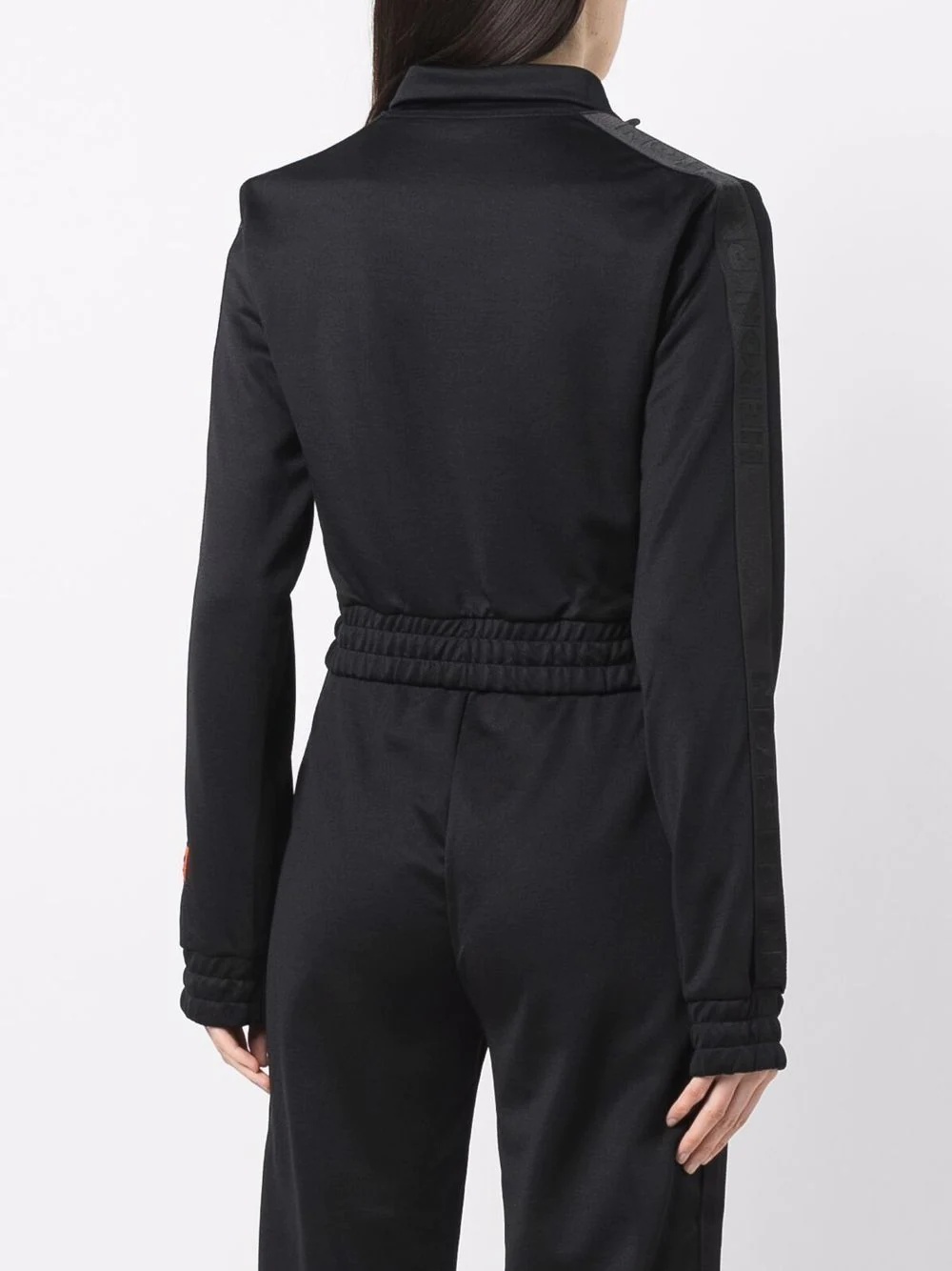 logo zip-up track jacket - 4