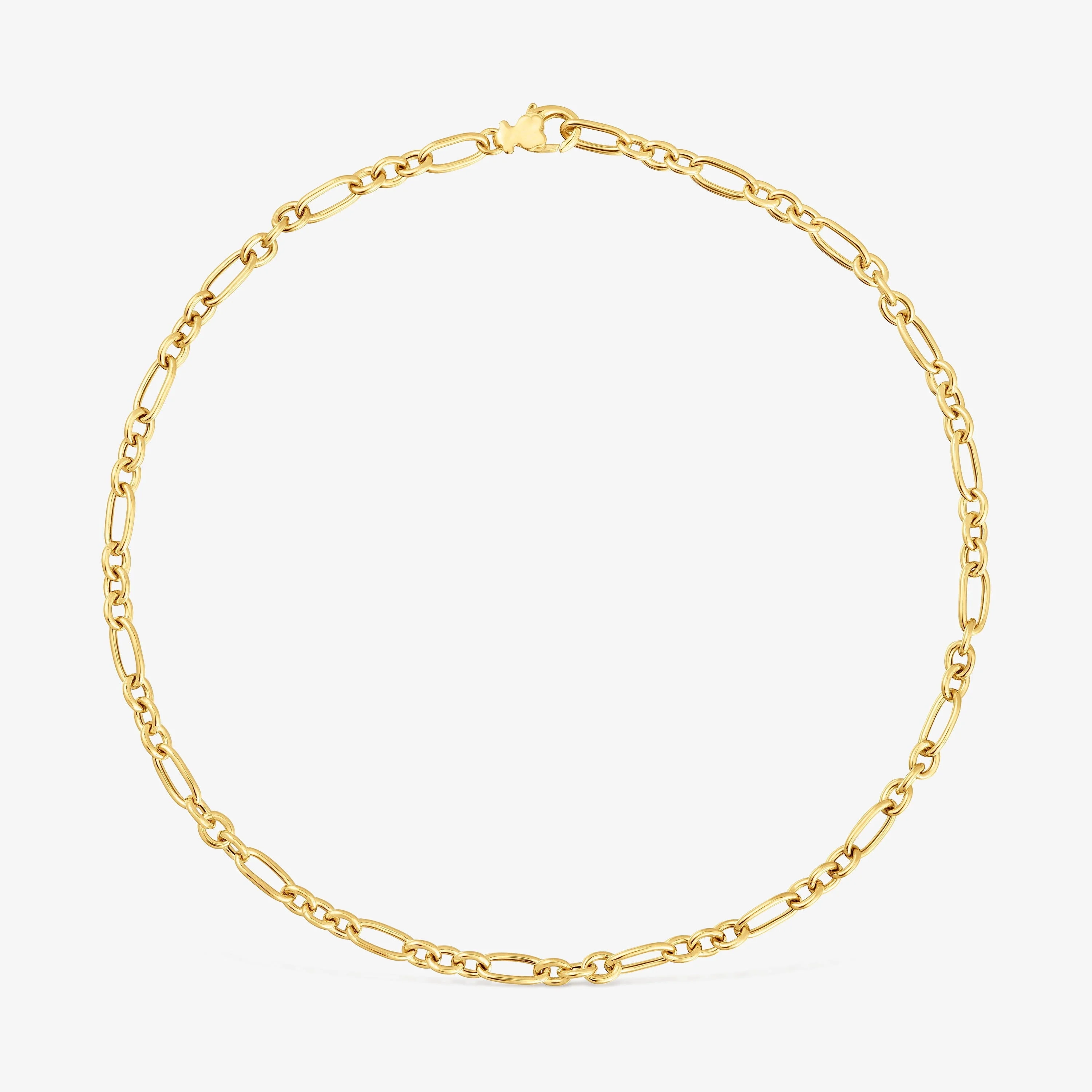 Short 18K gold vermeil Ring Necklace Sweet Dolls - 1