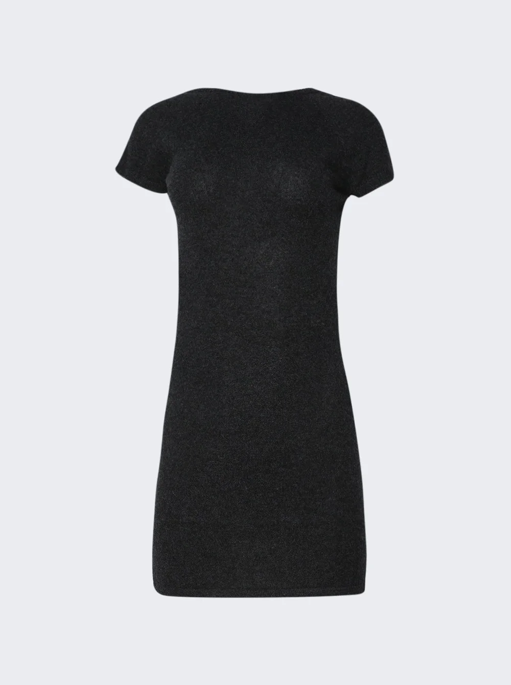Rae Pullover Cashmere Mini Dress Charcoal - 1