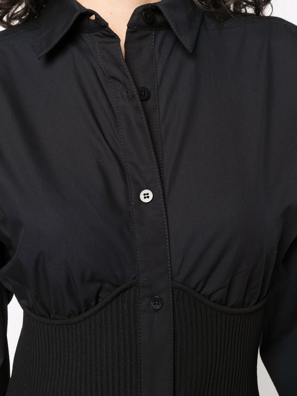 structured shirt dress - 5