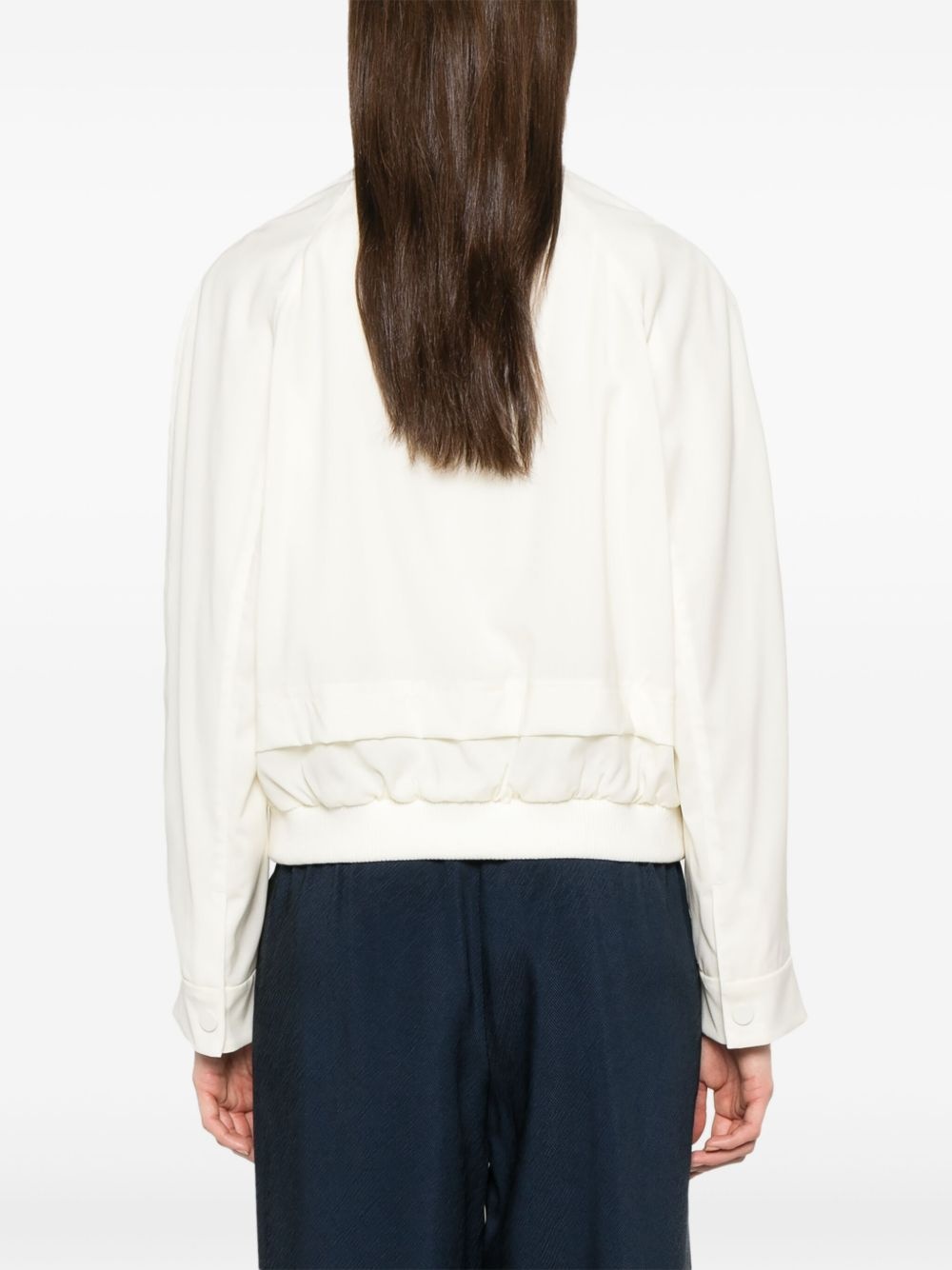 layered-effect bomber jacket - 4