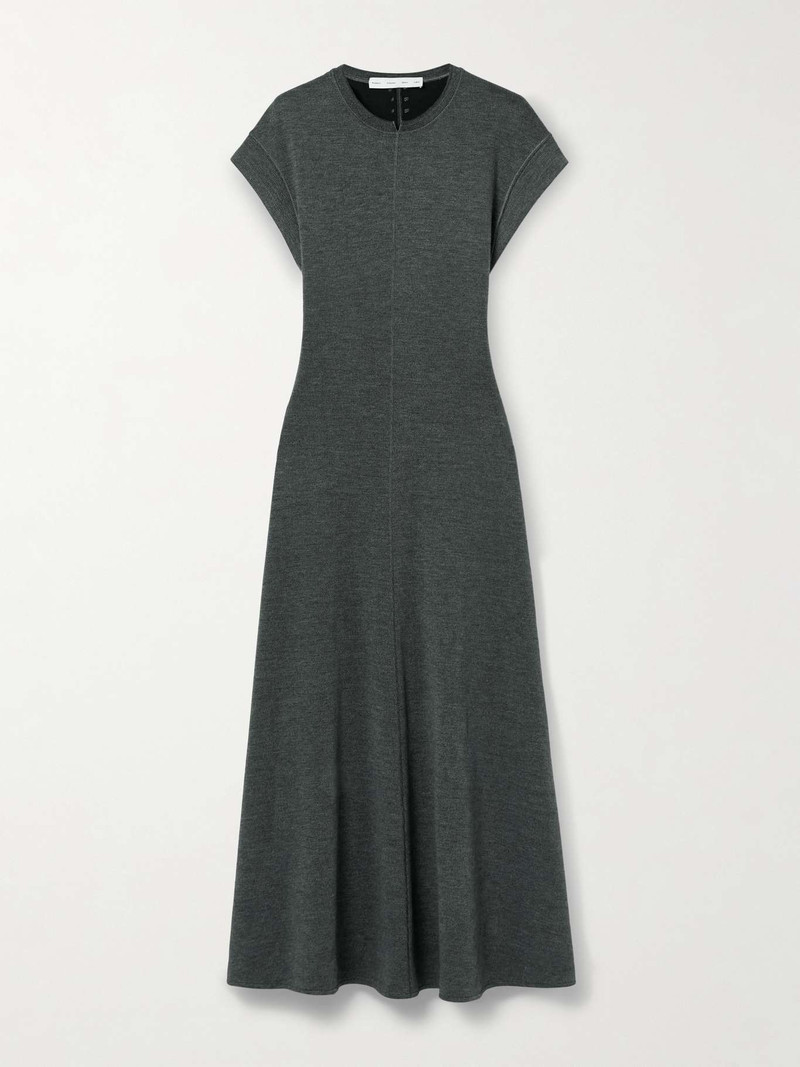 Melanie ribbed cotton-blend maxi dress 1