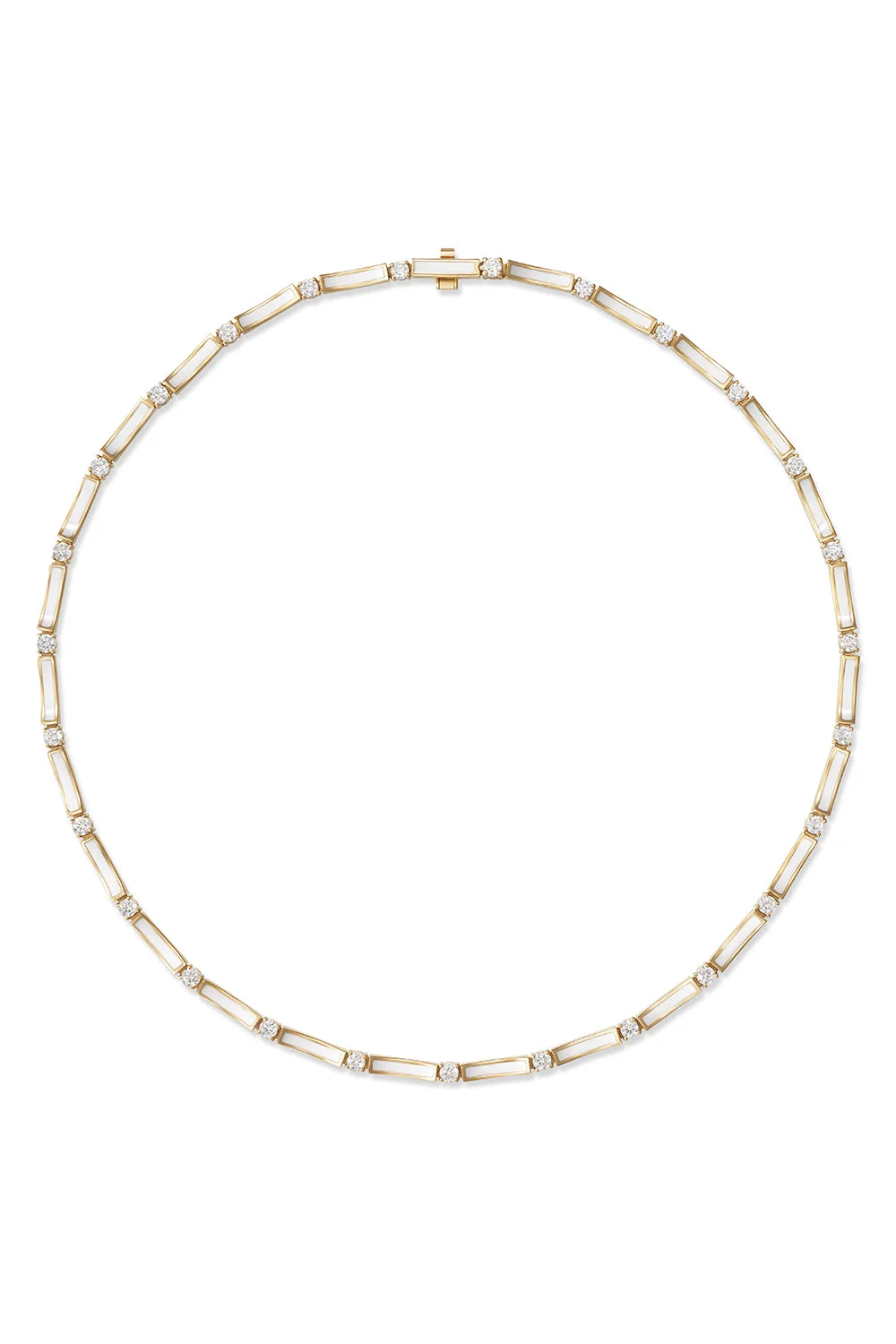 Diamond White Honey Linked Necklace - 1