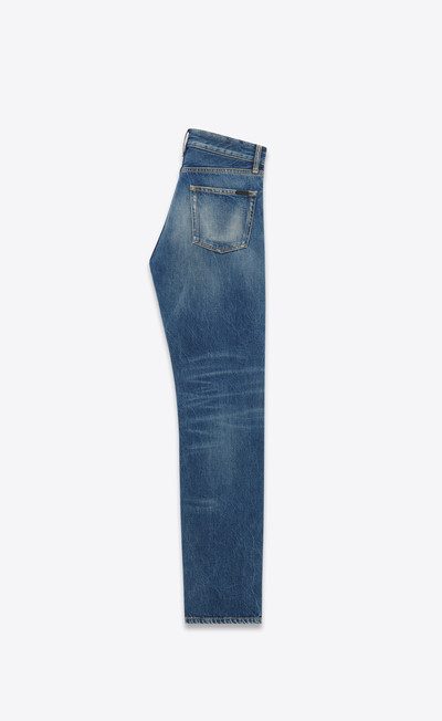 SAINT LAURENT straight-leg jeans in deauville beach blue denim outlook