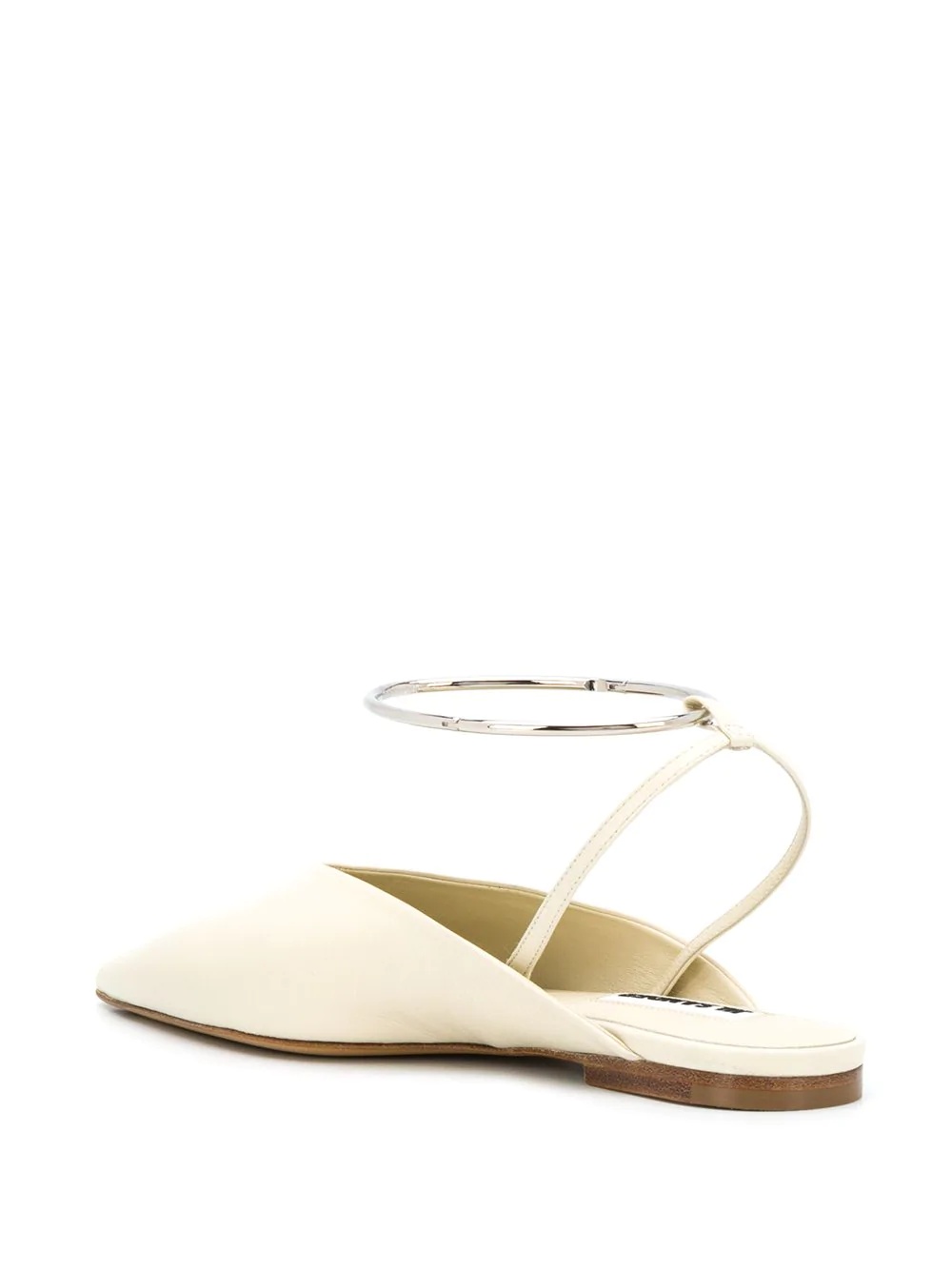 pointed toe wrap-around mules - 3