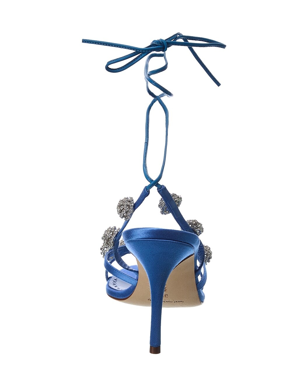 Manolo Blahnik Elsaka 90 Satin Sandal - 3