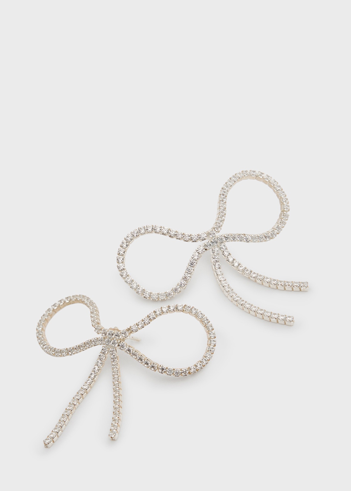 RHINESTONE BOW EARRINGS - 3