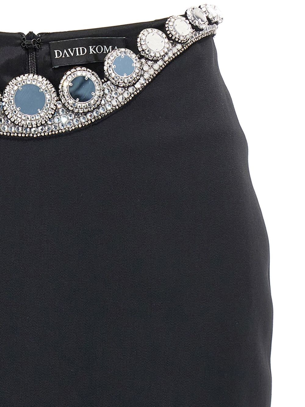 rhinestone-embellished pencil skirt - 3