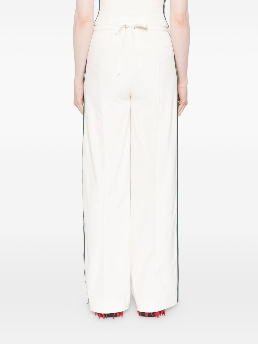 side-stripe trousers - 4