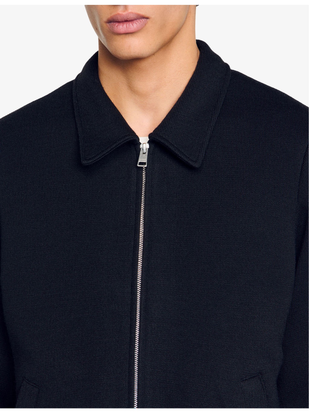 Long-sleeve regular-fit knitted jacket - 5