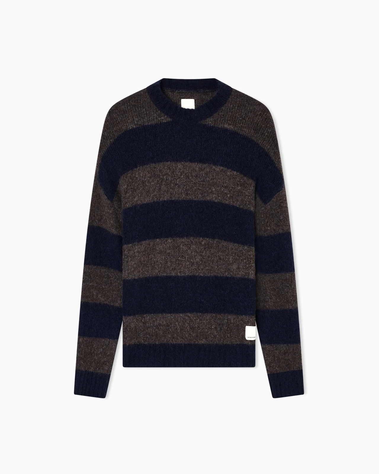 NEW YORK CAPSULE COLLECTION STRIPED ALPACA-BLEND OVERSIZED JUMPER - 1