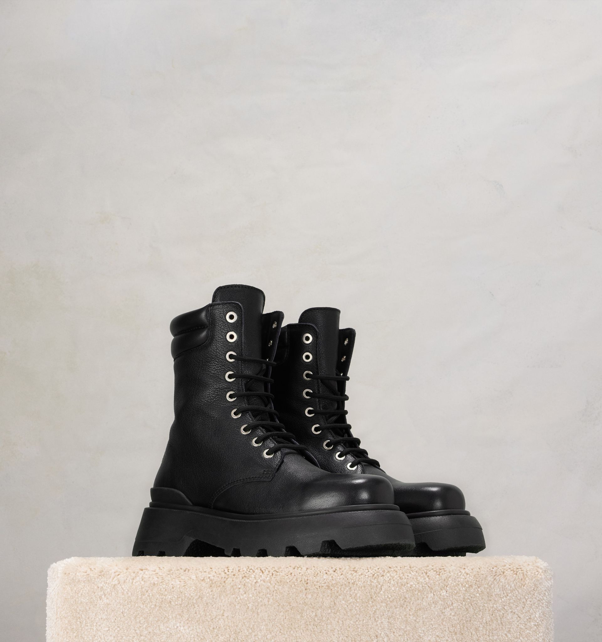 Lug Sole Ankle Boots - 5