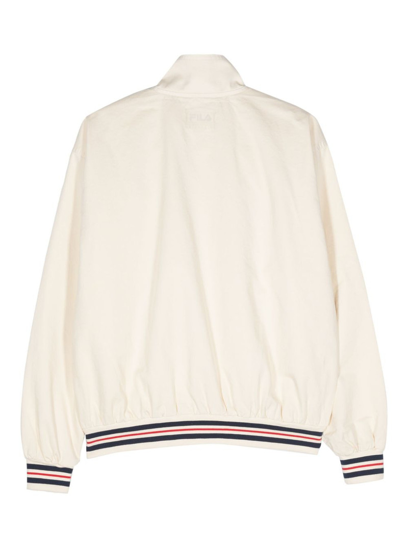 FILA logo-appliqué bomber jacket outlook