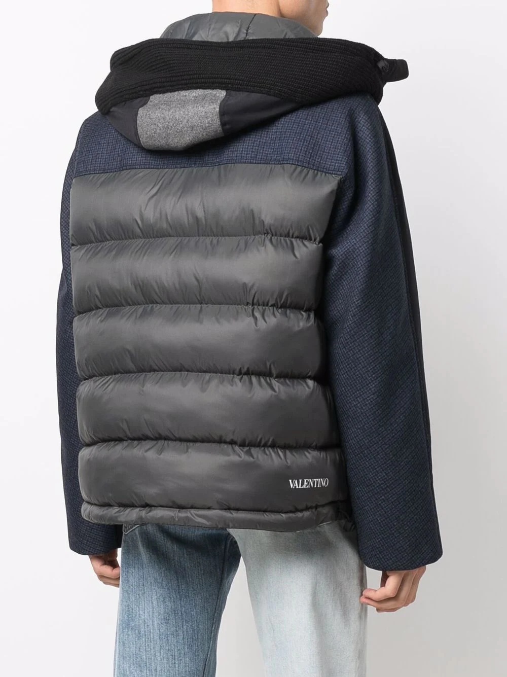 panelled padded jacket - 4