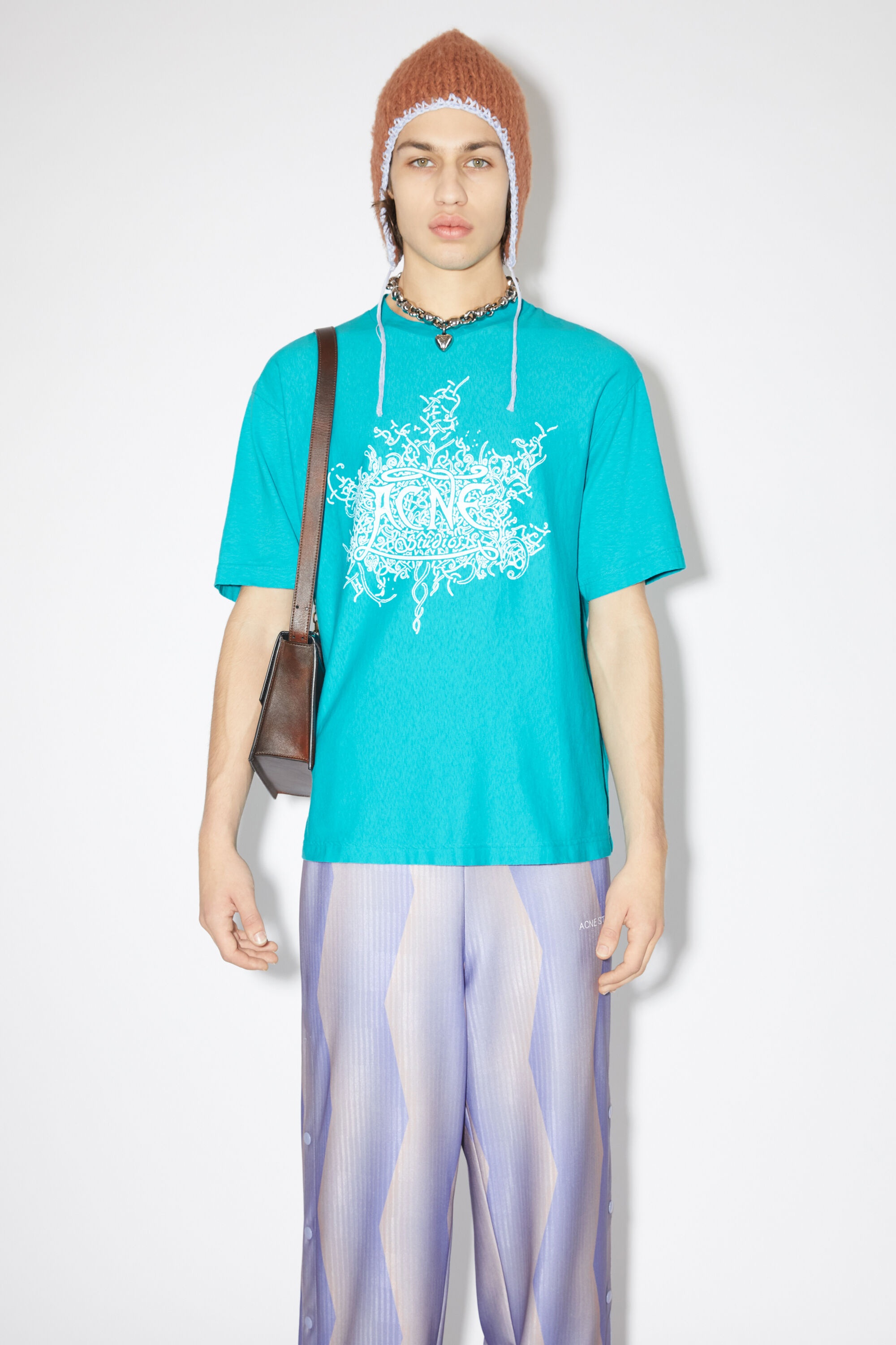 Glow in the dark logo t-shirt - Fluo Blue - 2