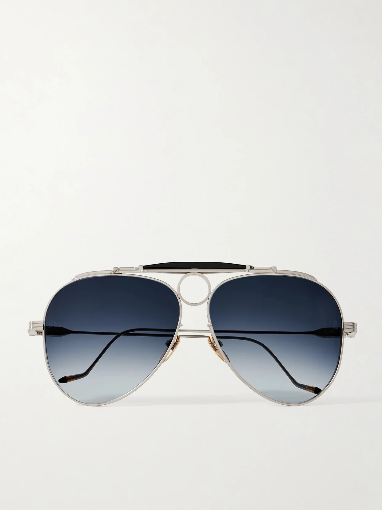 Duke 2 Silver-tone Aviator-style Sunglasses - 1