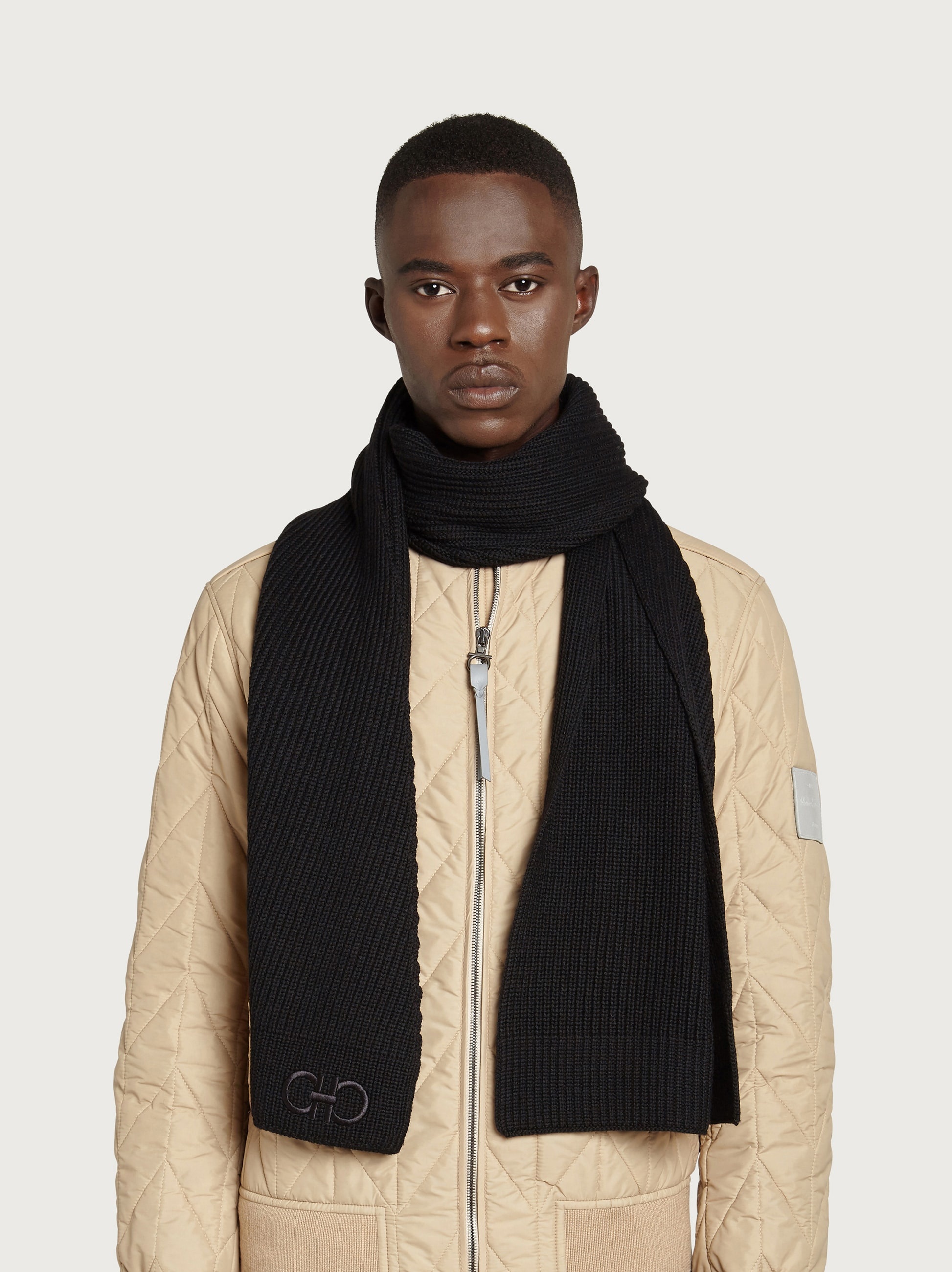 Wool knitted scarf - 2