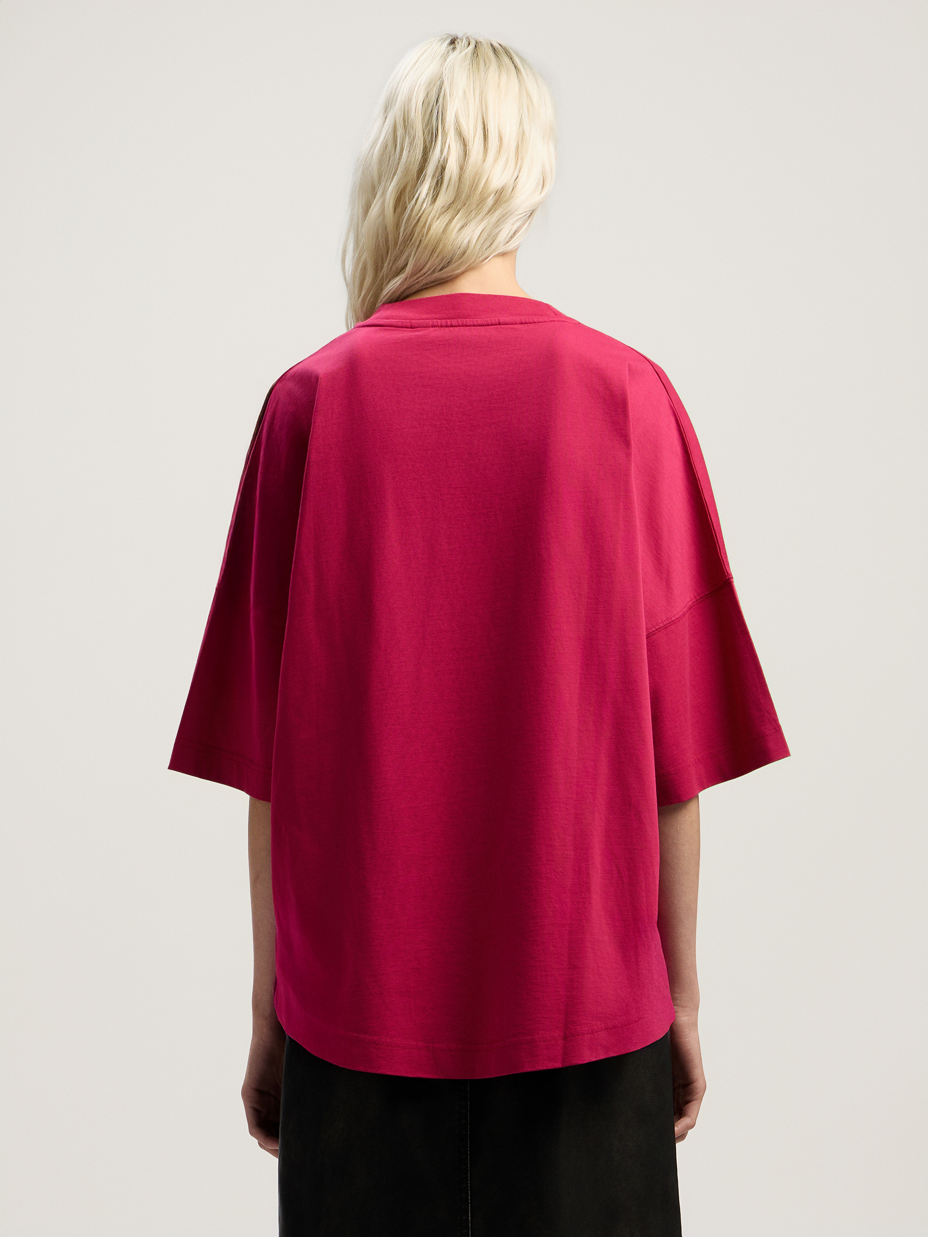 Curved Logo Over T-shirt - 4