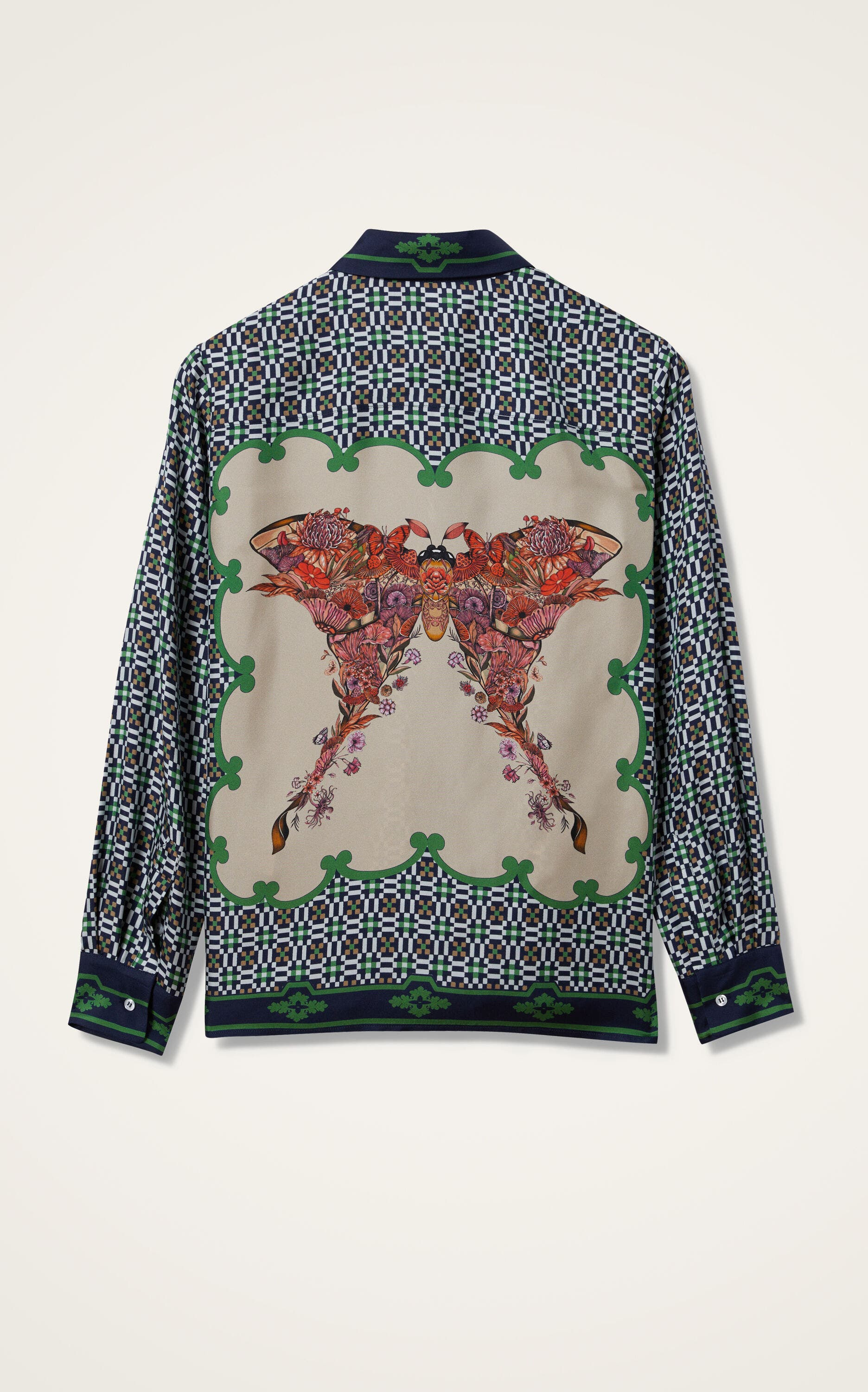 La DoubleJ Boy Shirt Placée in Mariposa Placée Green at Nordstrom - 3