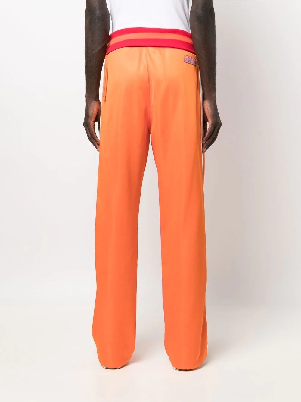 high-waisted straight-leg track pants - 4