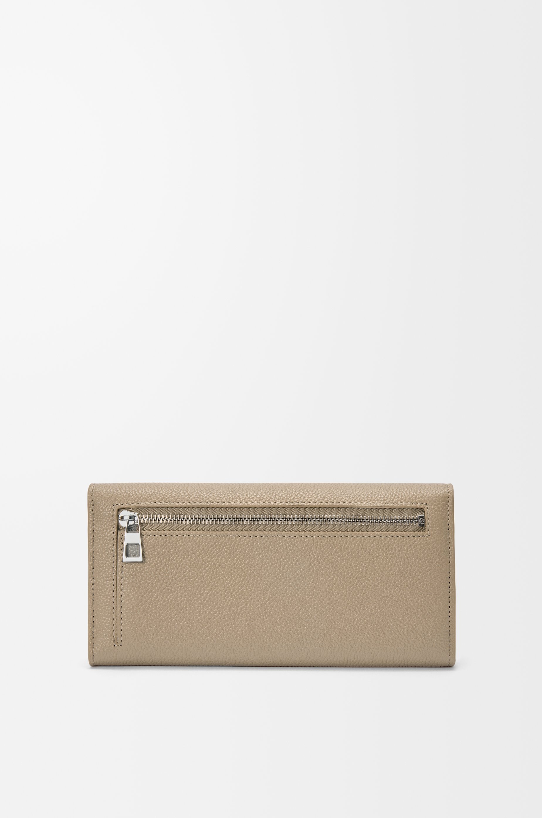 Pebble continental wallet in mini grain calfskin - 4