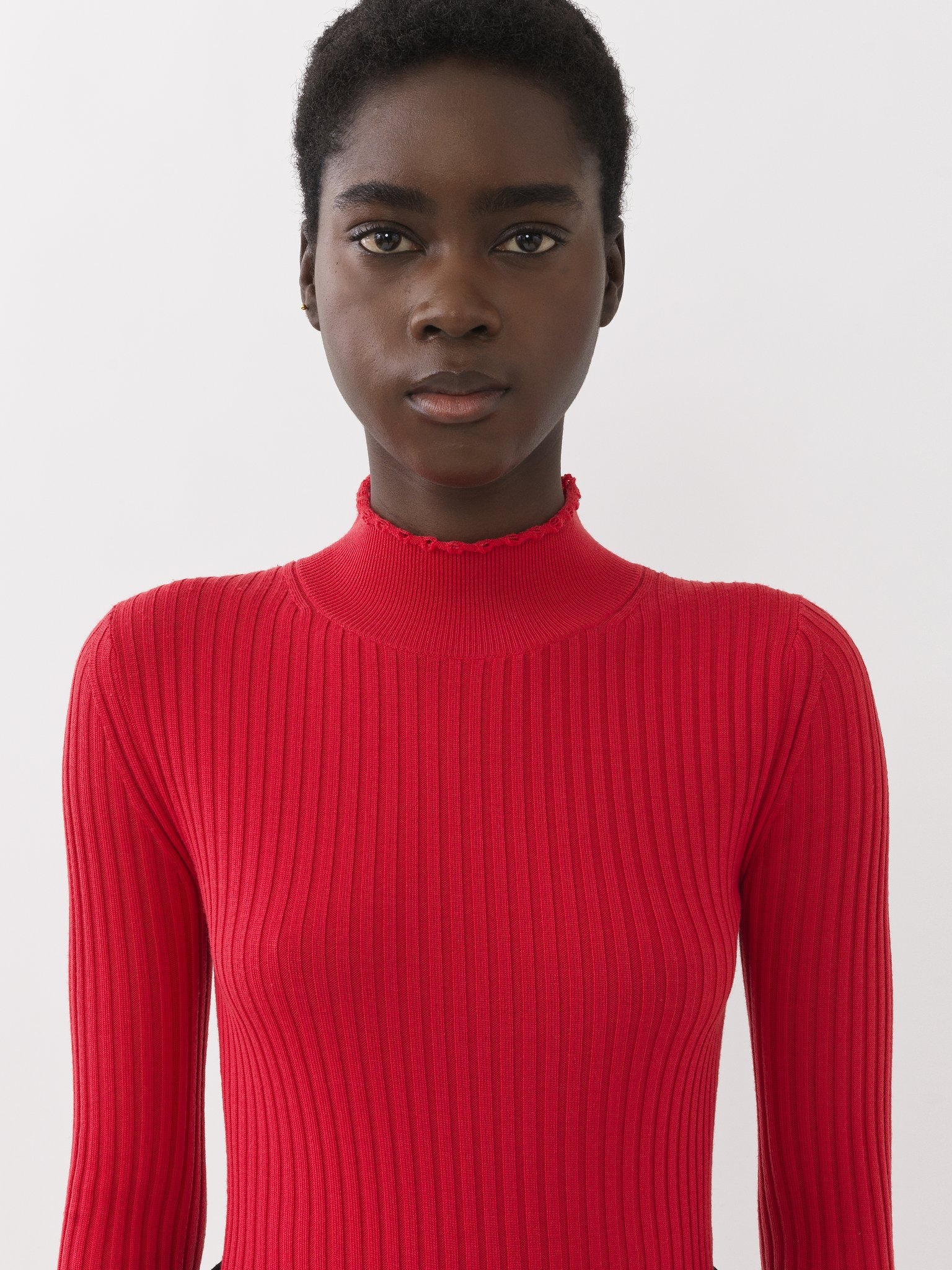 FITTED HIGH-NECK SWEATER - 7
