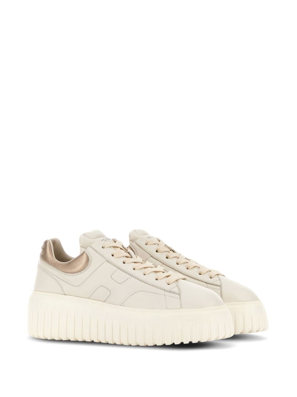 H-Stripes lace-up leather sneakers - 2