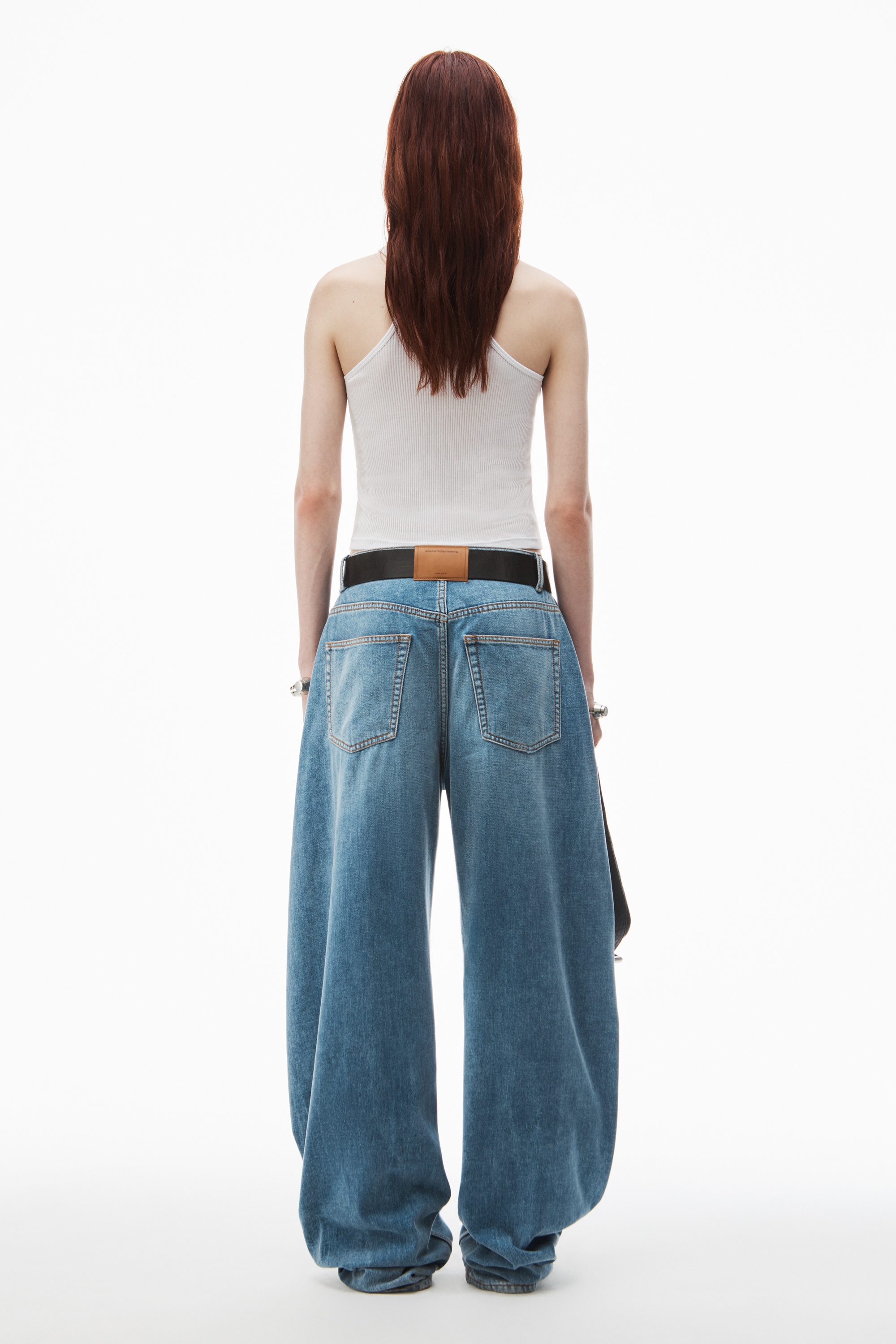 Alexander Wang low-rise rounded oversized jeans | REVERSIBLE