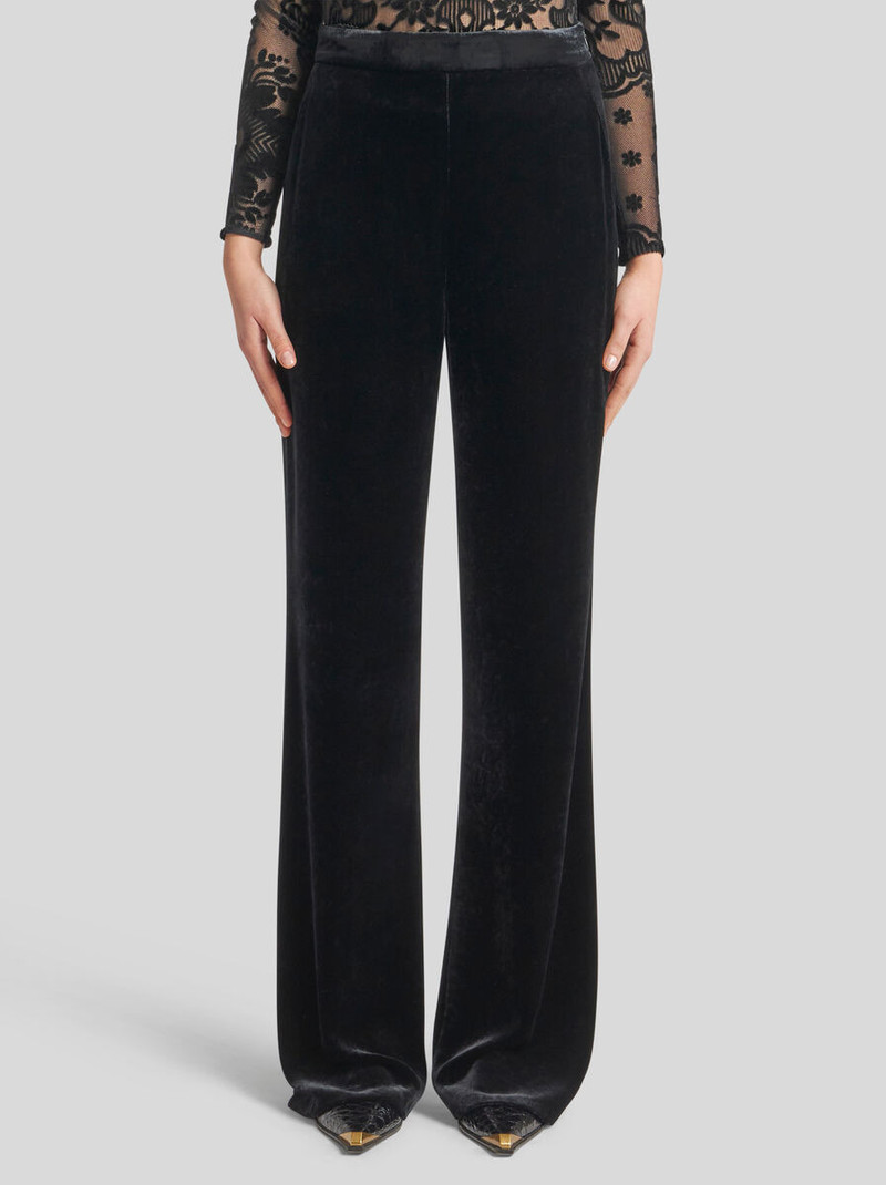 Etro VELVET PALAZZO TROUSERS outlook