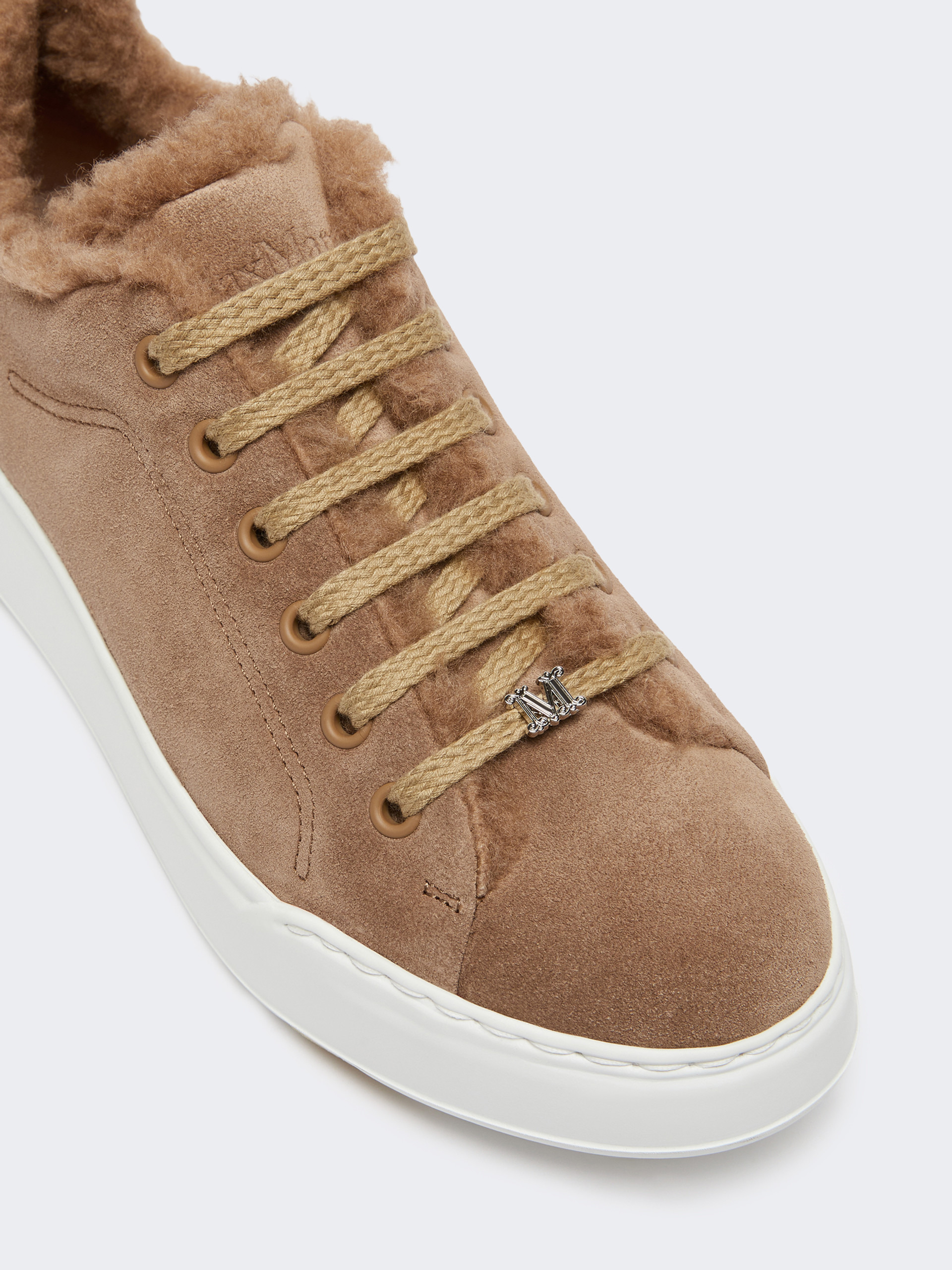 TMAXI Suede and Teddy fabric trainers - 4