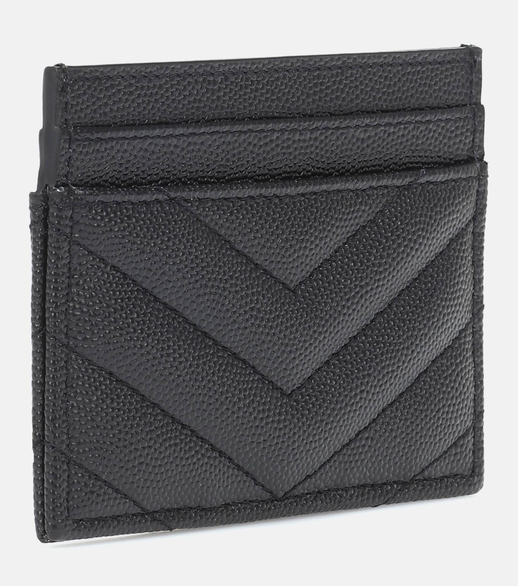 Monogram quilted leather card holder - 3