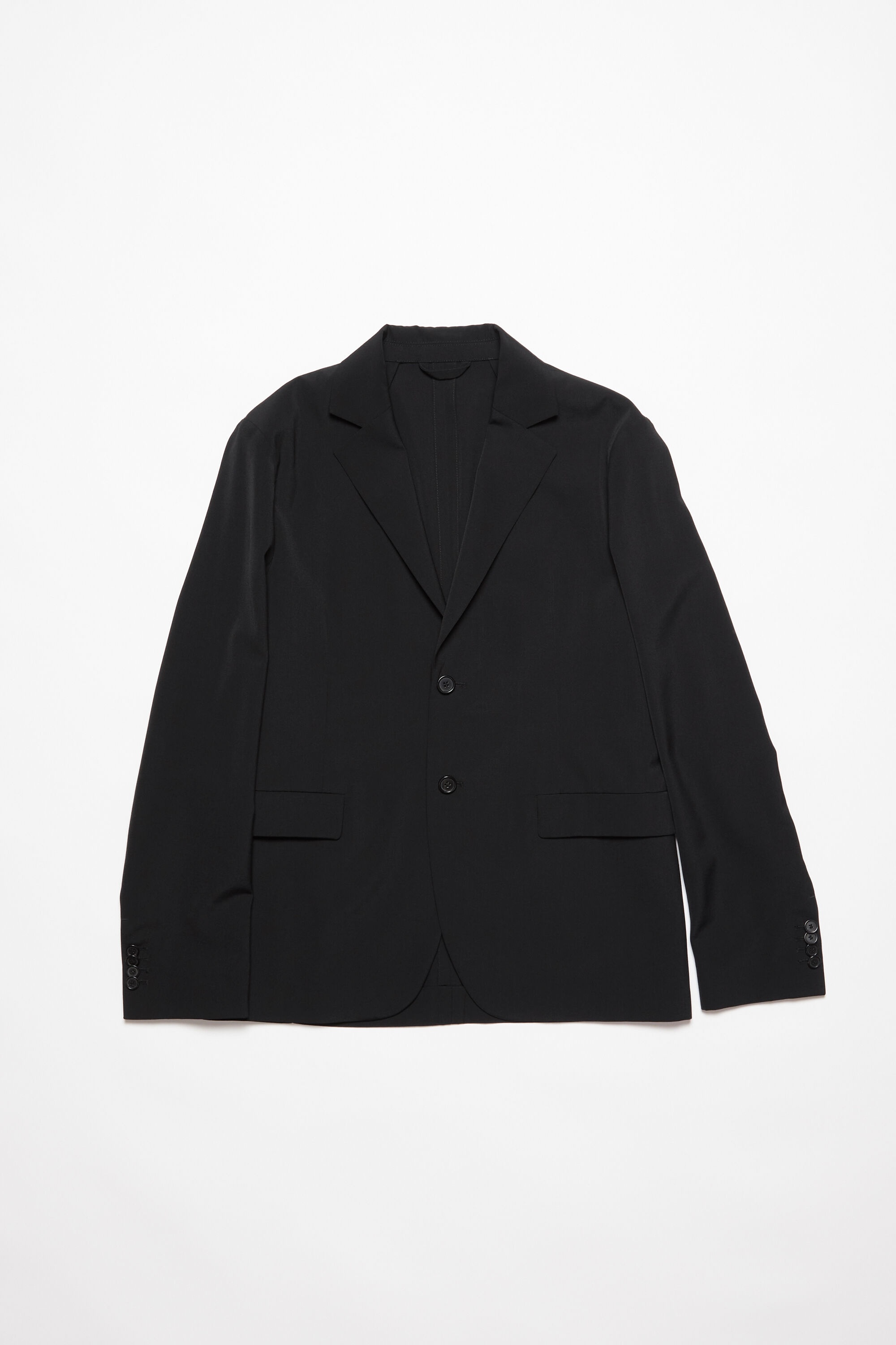 Regular fit suit jacket - Black - 1