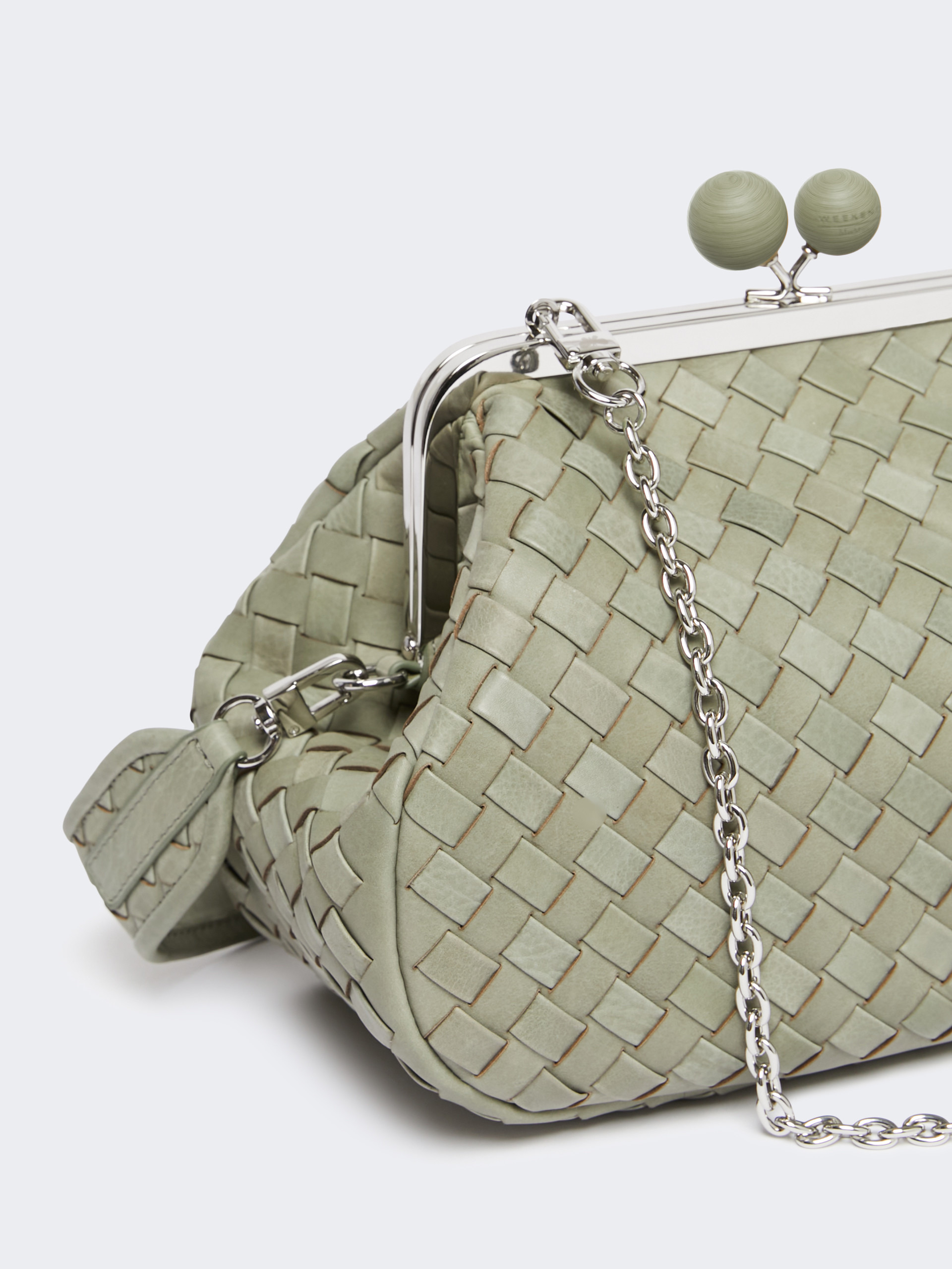 PANCIA Medium woven leather Pasticcino Bag - 4