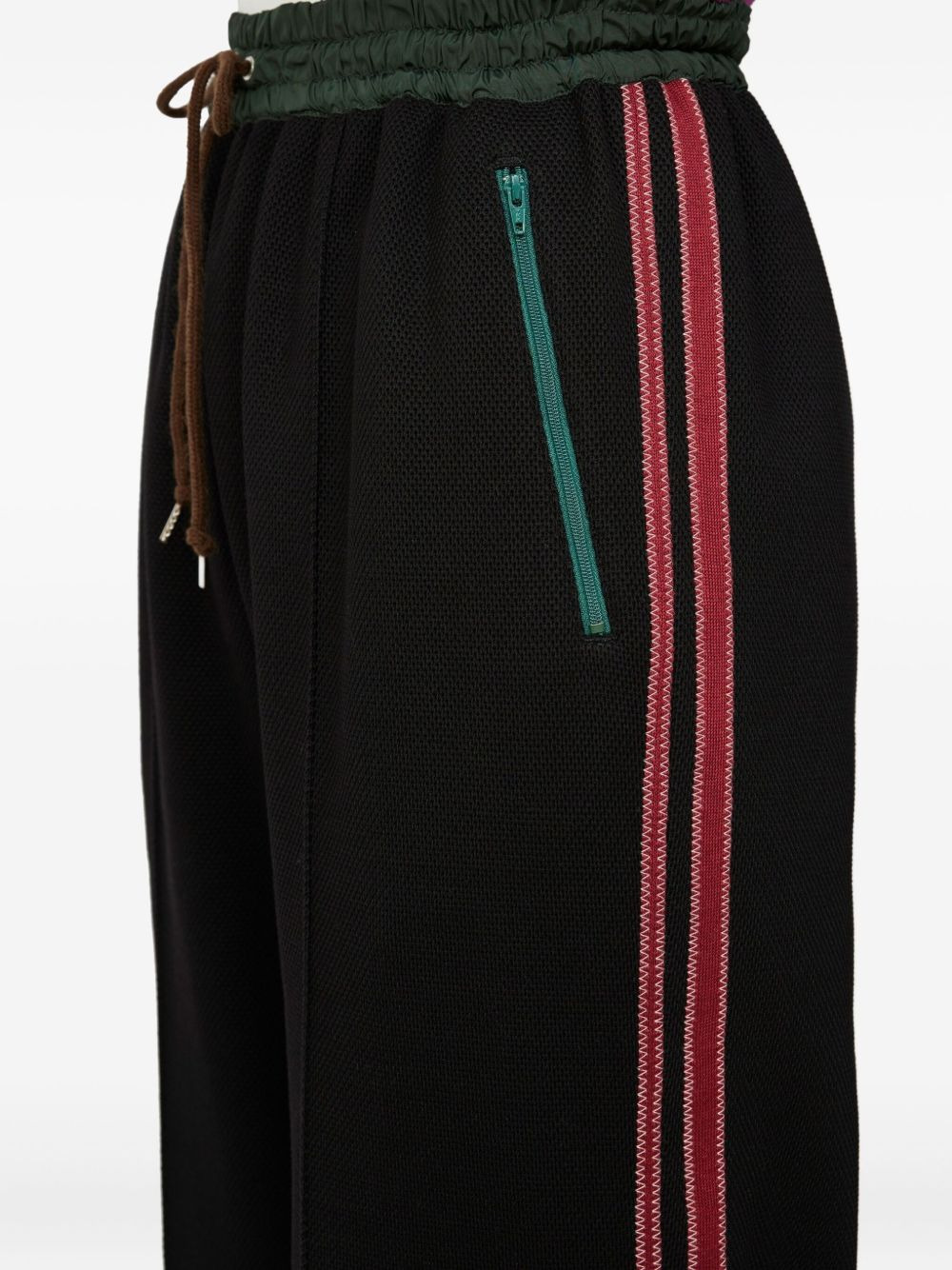 side-stripe drawstring trousers - 4
