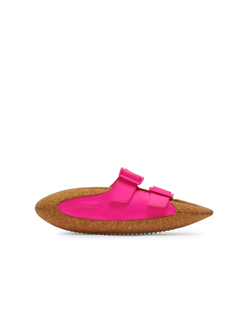 B-IT leather mules rubber  and cork 1