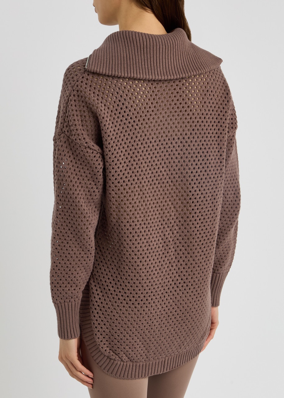 Varley Finn Open-knit Cotton Jacket - 3