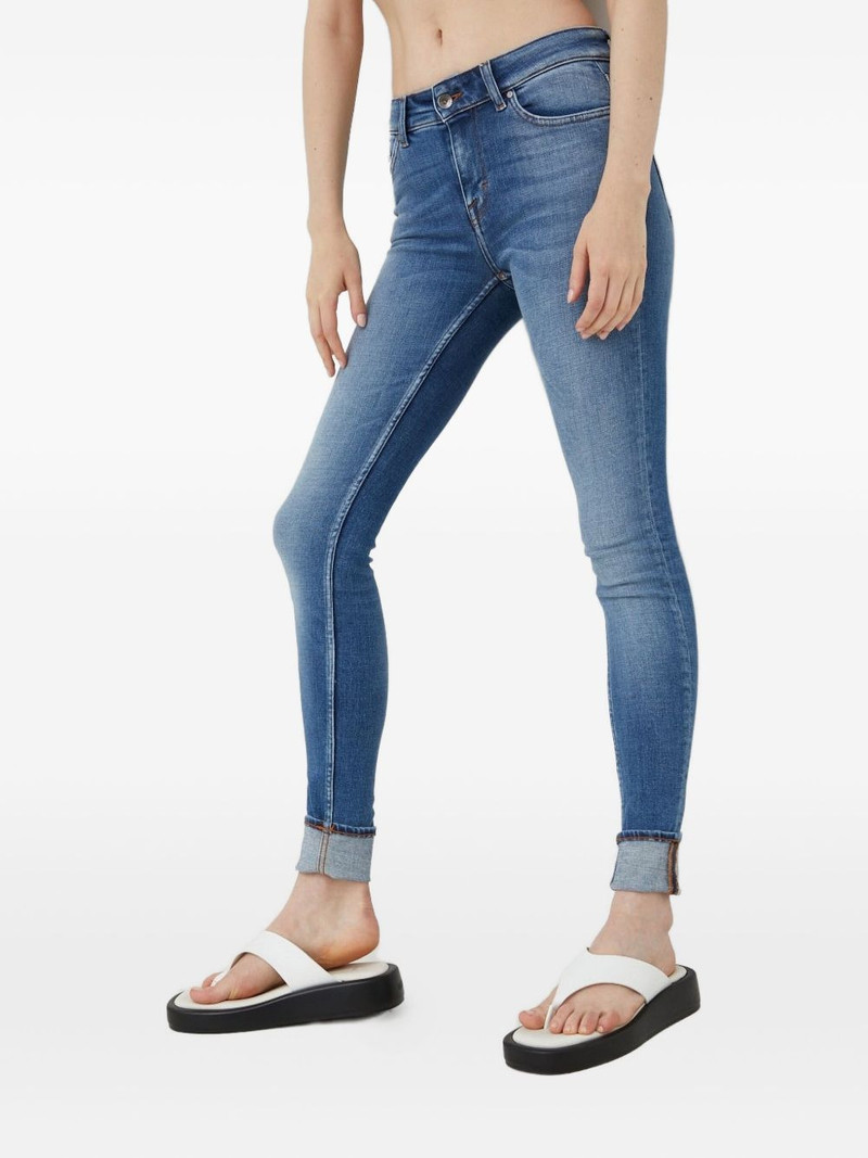 turn-up denim jeans 1