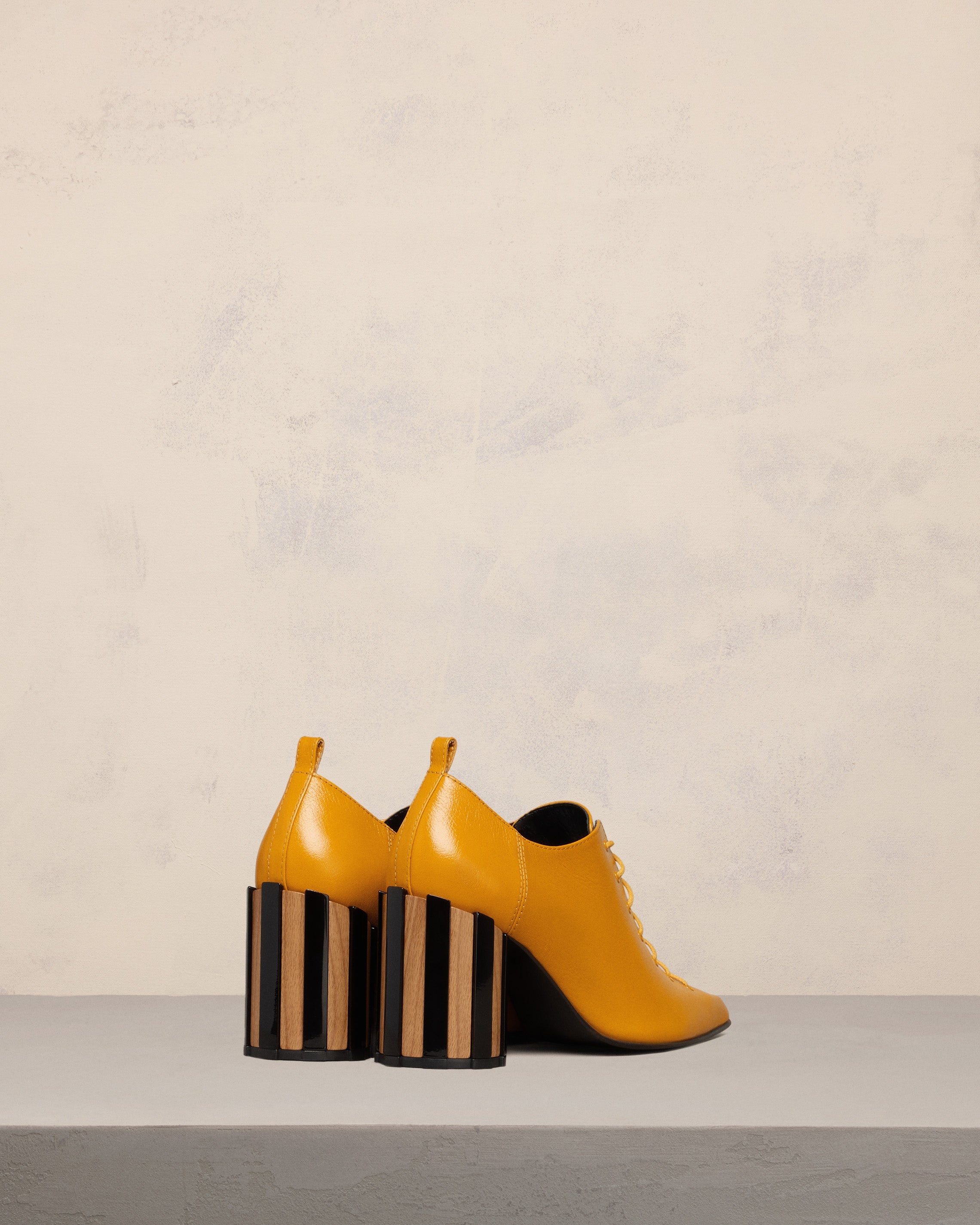 POINTED TOE LACE-UP SHOES - 4