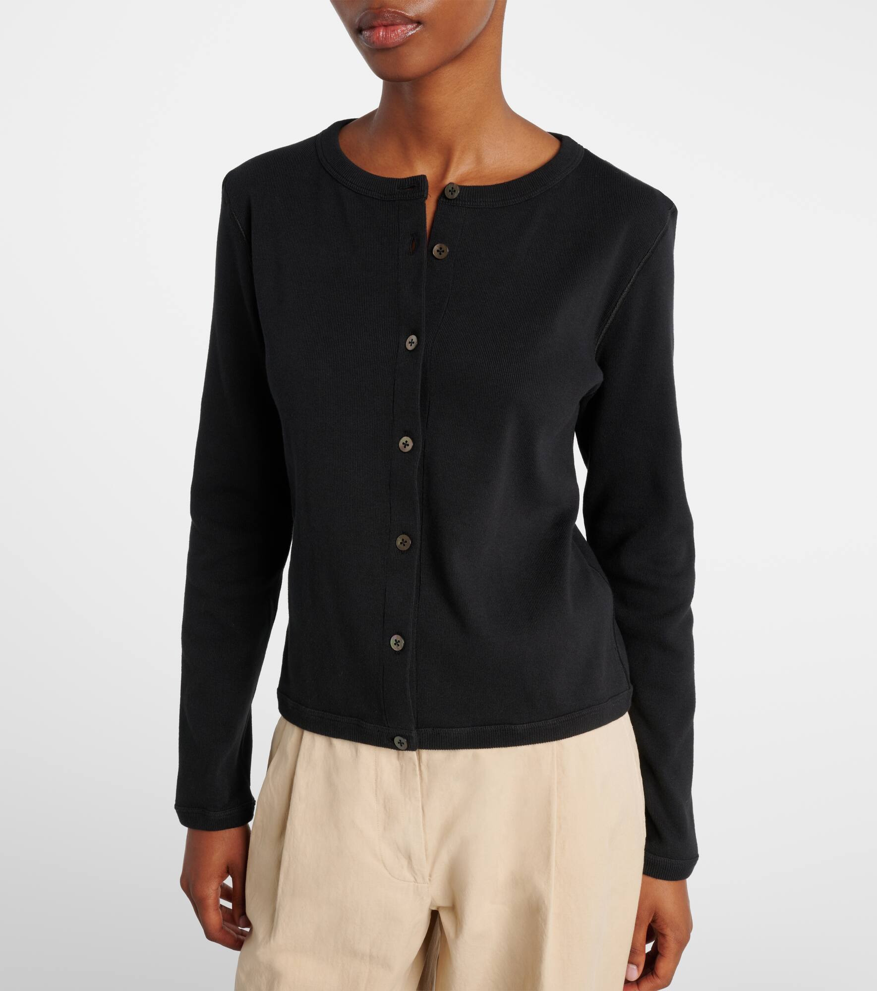 Gretas knitted cotton cardigan - 6