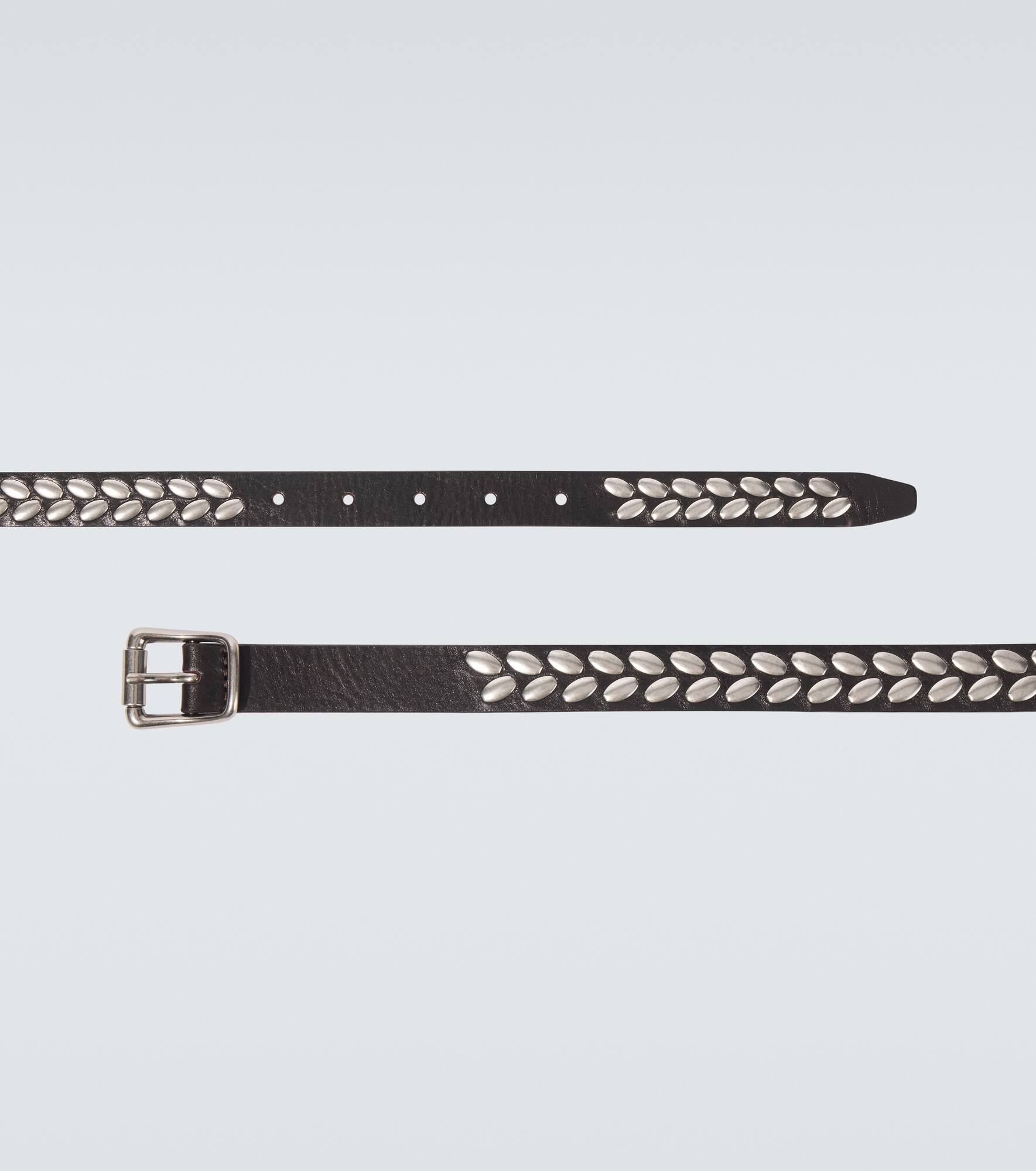 Almond Stud leather belt - 4