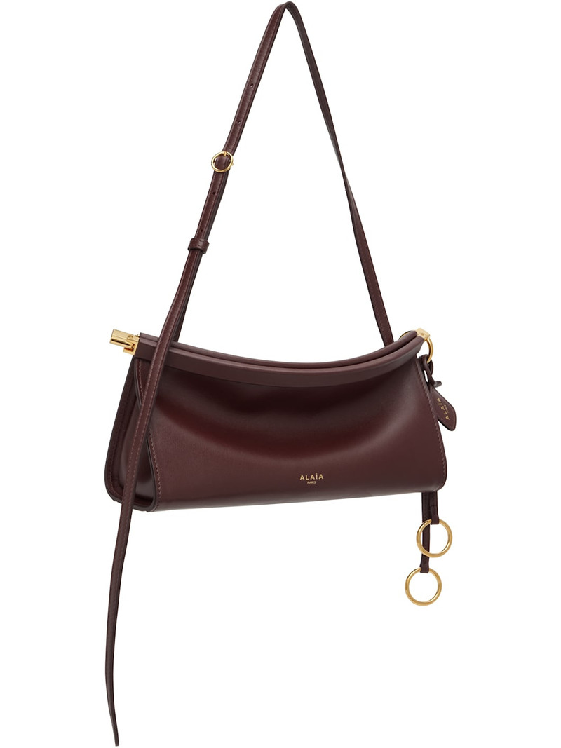 Alaïa Burgundy 'Le Click' East West Small Bag outlook