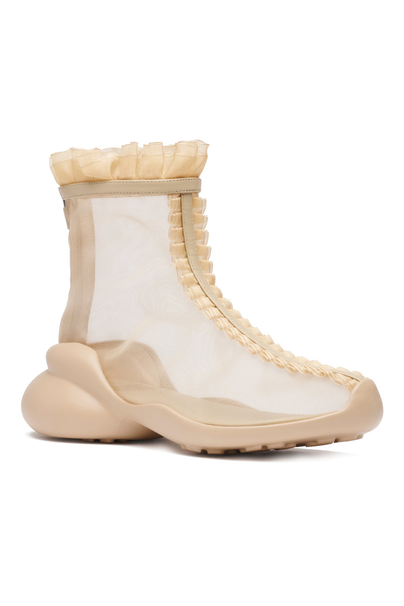 NUDE MESH RUFL BOOTS 3
